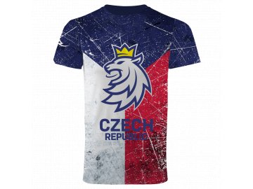Pánské tričko sublimované logo lev Český hokej