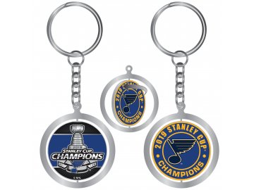 Přívěšek St. Louis Blues 2019 Stanley Cup Champions Spinning Keychain
