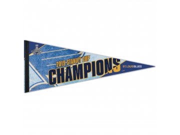 Vlajka St. Louis Blues WinCraft 2019 Stanley Cup Champions 12'' x 30'' Premium Pennant