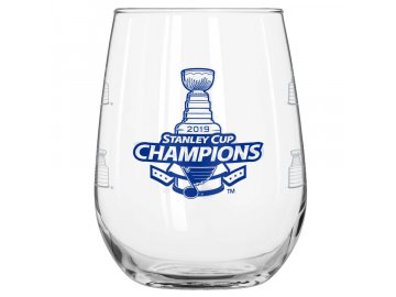 Sklenička St. Louis Blues 2019 Stanley Cup Champions 16oz. Curved Beverage Glass