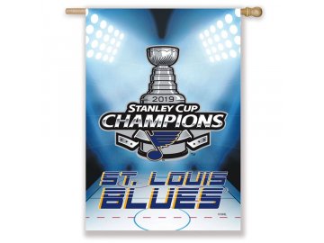 Vlajka St. Louis Blues 2019 Stanley Cup Champions Double Sided Sublimated House Flag