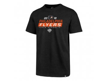 Pánské tričko 47 Brand Club Tee NHL Philadelphia Flyers černé GS19