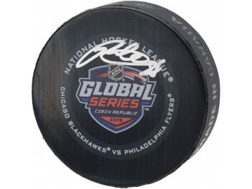 Podepsaný puk Global Series Czech Republic 2019 Generic GS19 Patrick Kane