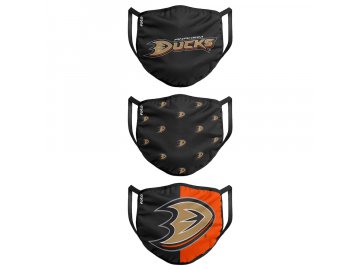 Roušky Anaheim Ducks FOCO - set 3 kusy (Velikost dospělá velikost)