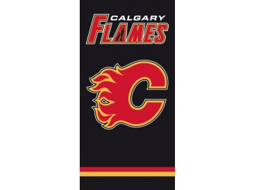 Plážová osuška Calgary Flames Black