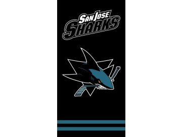 Plážová osuška San Jose Sharks Black