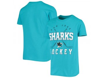 Dětské Tričko San Jose Sharks Digital T-Shirt - Teal