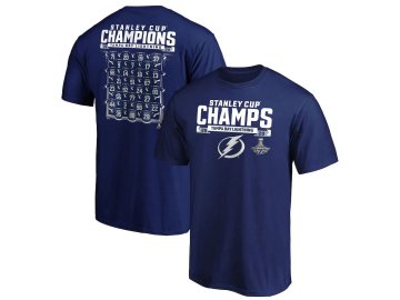 Pánské tričko Tampa Bay Lightning 2020 Stanley Cup Champions Short Ice Jersey Roster