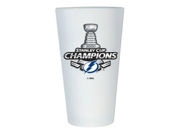 Sklenička Tampa Bay Lightning 2020 Stanley Cup Champions Frosted Pint Glass