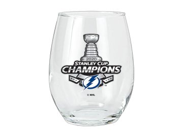 Sklenička Tampa Bay Lightning 2020 Stanley Cup Champions 15oz. Stemless Wine Glass