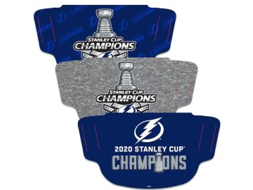 Set roušek Tampa Bay Lightning 2020 Stanley Cup Champions Face Covering 3-Pack
