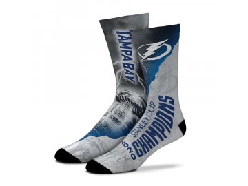 Ponožky Tampa Bay Lightning 2020 Stanley Cup Champions All Over Logo Sublimated Crew Socks