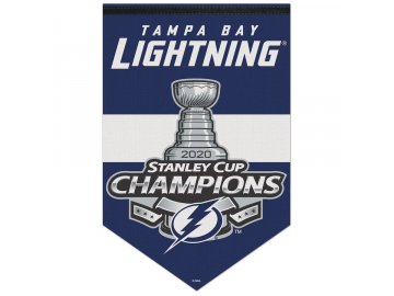 Vlajka Tampa Bay Lightning 2020 Stanley Cup Champions 17'' x 26'' Premium Banner