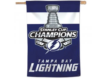 Vlajka Tampa Bay Lightning 2020 Stanley Cup Champions 28'' x 40'' Single-Sided Vertical Banner