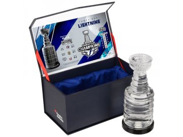 Skleněný mini pohár Tampa Bay Lightning 2020 Stanley Cup Champions Crystal Stanley Cup - Filled with Ice From the 2020 Stanley Cup Final