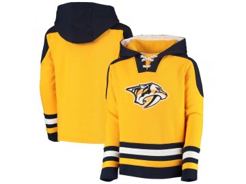 Dětská Mikina Nashville Predators Lace-Up Pullover Hoodie - Gold