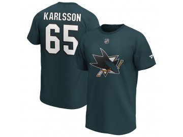 Tričko Erik Karlsson San Jose Sharks Iconic Name & Number Graphic