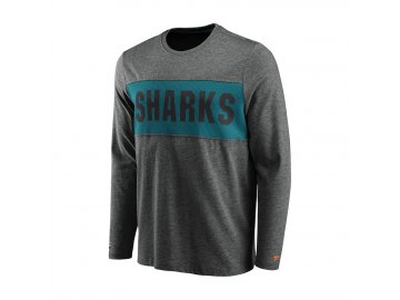 Tričko San Jose Sharks Iconic Back To Basics Long Sleeve