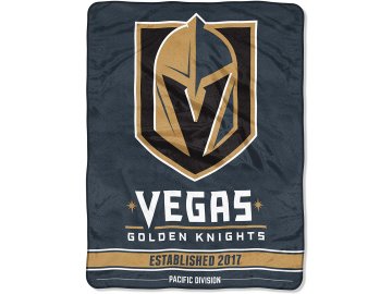 Deka Vegas Golden Knights Plush Micro Throw Logo