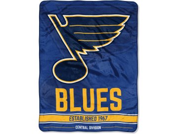 Deka St. Louis Blues NHL Plush Micro Throw Logo