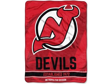 Deka New Jersey Devils Plush Micro Throw Logo