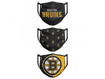 Roušky Boston Bruins FOCO - set 3 kusy (Velikost dospělá velikost)