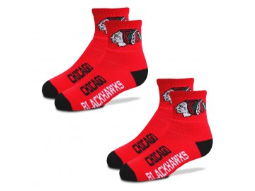 Dětské Ponožky Chicago Blackhawks For Bare Feet SET 2 Páry