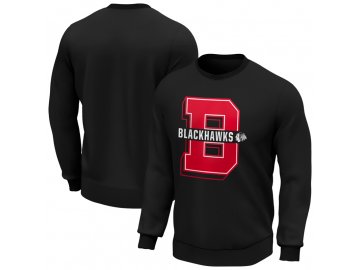 Mikina Chicago Blackhawks College Letter Crew Sweatshirt