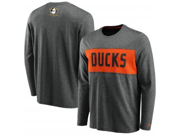 Tričko Anaheim Ducks Iconic Back to Basics Long Sleeve Shirt