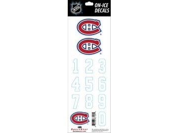 Samolepky na Helmu Montreal Canadiens Decals White