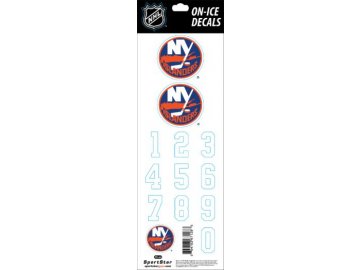 Samolepky na Helmu New York Islanders Decals White