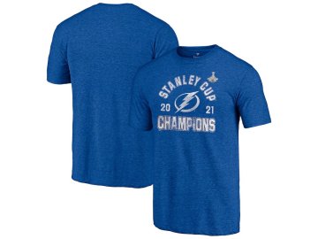 Pánské tričko Tampa Bay Lightning 2021 Stanley Cup Champions Man Advantage Tri-Blend