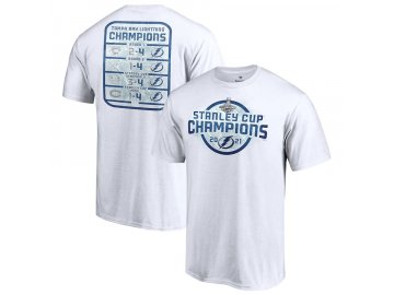 Pánské tričko Tampa Bay Lightning 2021 Stanley Cup Champions Schedule