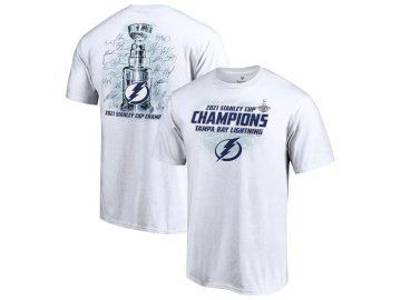 Pánské tričko Tampa Bay Lightning 2021 Stanley Cup Champions Signature Roster