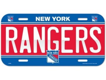 Cedule New York Rangers License Plate Banner