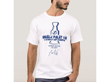Pánské tričko Ondřej Palát Stanley Cup Champion 2021 - bílé