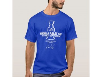 Pánské tričko Ondřej Palát Stanley Cup Champion 2021 - modré royal