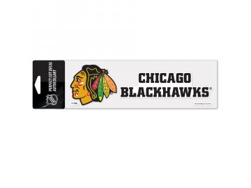 Samolepka Chicago Blackhawks Logo Text Decal