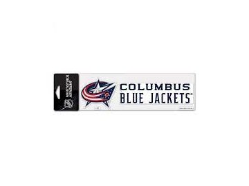 Samolepka Columbus Blue Jackets Logo Text Decal