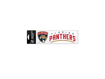Samolepka Florida Panthers Logo Text Decal