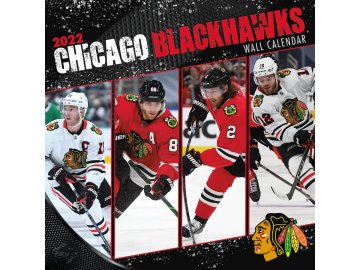 Kalendář Chicago Blackhawks 2022 Wall Calendar