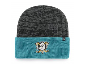 Zimní čepice Anaheim Ducks Two Tone Brain Freeze '47 CUFF KNIT