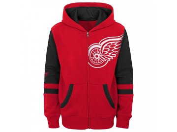 Detroit Red Wings Men's Fanatics Black Authentic Pro Rinkside Transitional  Pullover Hoodie