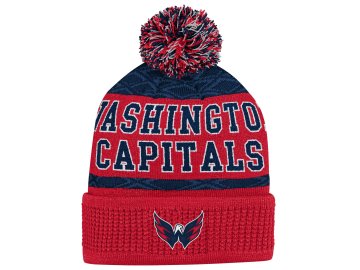 Dětská zimní čepice Washington Capitals Puck Pattern Cuffed