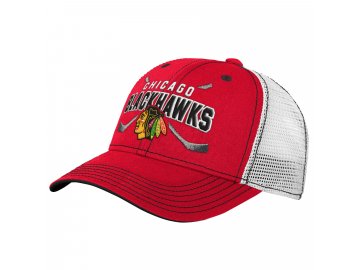 Dětská kšiltovka Chicago Blackhawks  Core Lockup Trucker Snapback