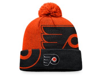 Zimní čepice Philadelphia Flyers Block Party Cuffed Beanie with Pom