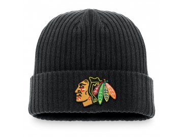 Zimní čepice Chicago Blackhawks Core Cuffed Knit Black