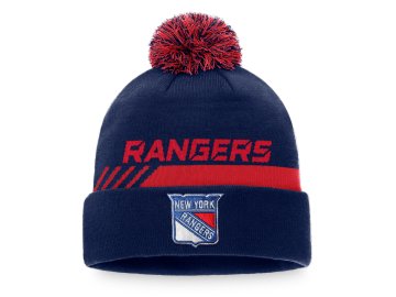 Zimní čepice New York Rangers Authentic Pro Locker Room Cuffed Pom Knit