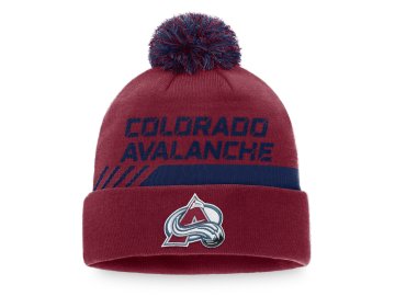 Zimní čepice Colorado Avalanche Authentic Pro Locker Room Cuffed Pom Knit