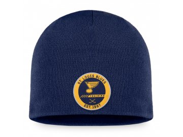 Zimní čepice St. Louis Blues Authentic Pro Training Beanie